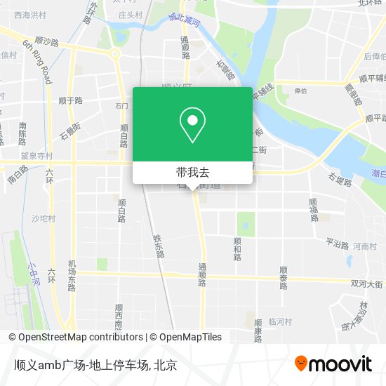 顺义amb广场-地上停车场地图