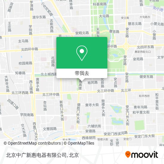 北京中广新惠电器有限公司地图