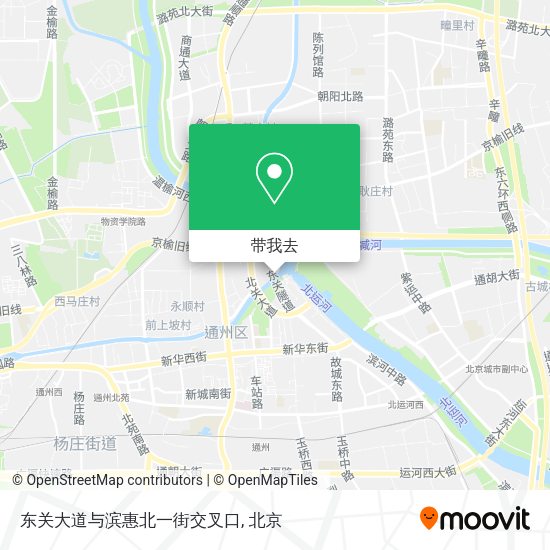 东关大道与滨惠北一街交叉口地图