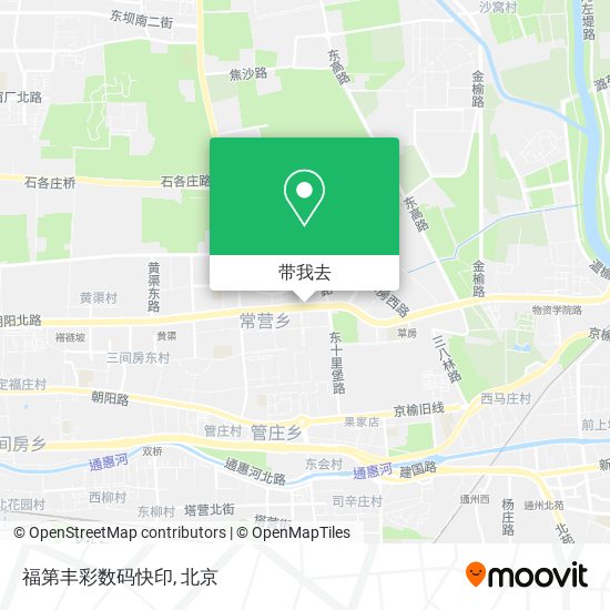 福第丰彩数码快印地图