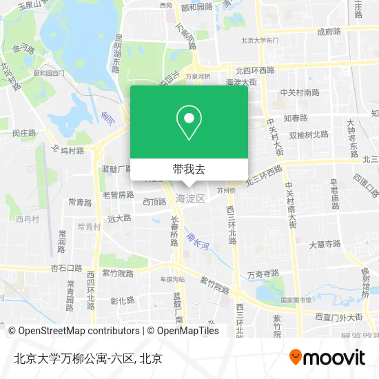 北京大学万柳公寓-六区地图