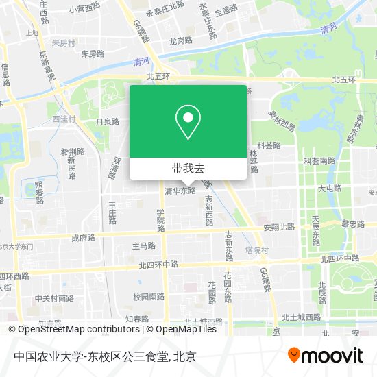 中国农业大学-东校区公三食堂地图