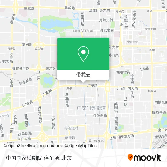 中国国家话剧院-停车场地图