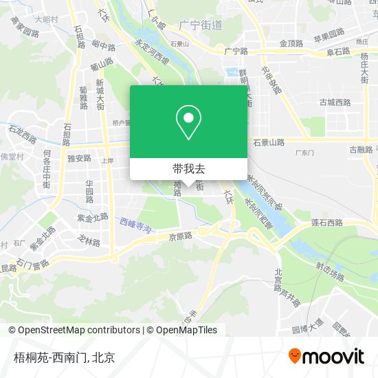 梧桐苑-西南门地图