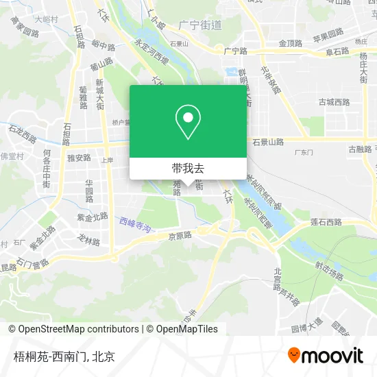 梧桐苑-西南门地图