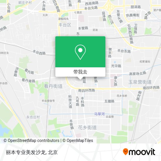 丽本专业美发沙龙地图