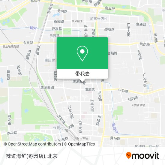 辣道海鲜(枣园店)地图