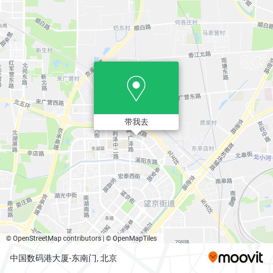 中国数码港大厦-东南门地图