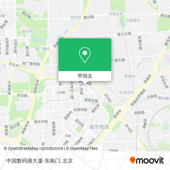 中国数码港大厦-东南门地图