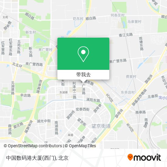 中国数码港大厦(西门)地图