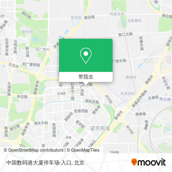 中国数码港大厦停车场-入口地图