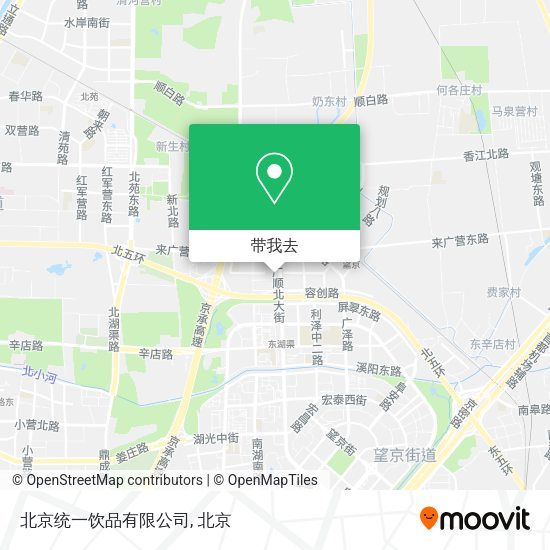 北京统一饮品有限公司地图