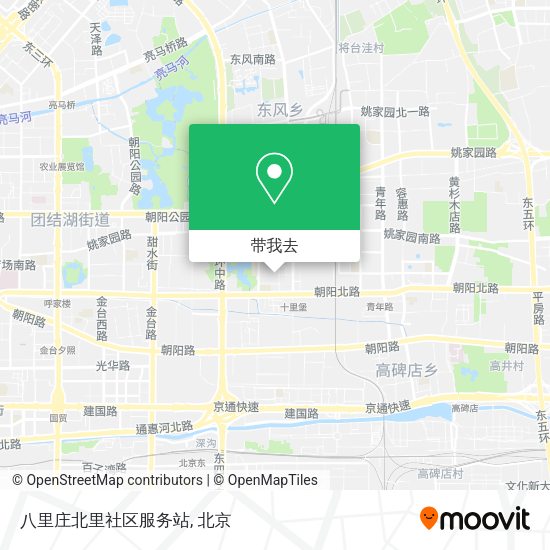八里庄北里社区服务站地图
