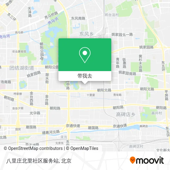 八里庄北里社区服务站地图