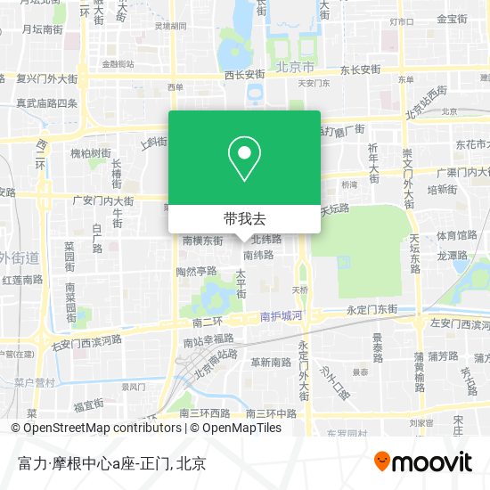 富力·摩根中心a座-正门地图