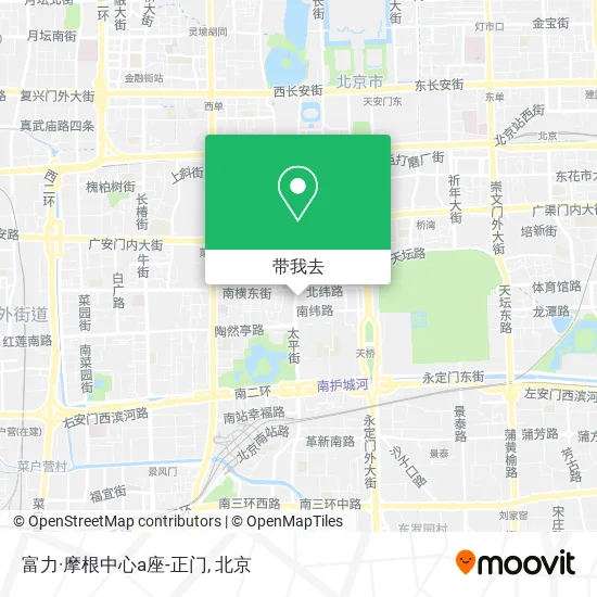 富力·摩根中心a座-正门地图