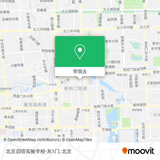 北京启喑实验学校-东1门地图