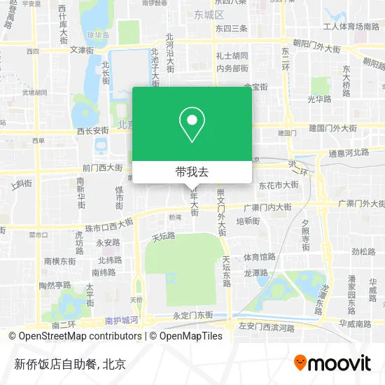 新侨饭店自助餐地图