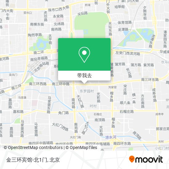 金三环宾馆-北1门地图