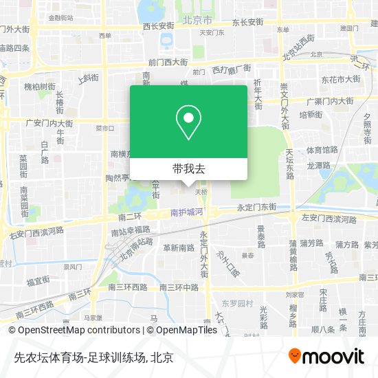 先农坛体育场-足球训练场地图