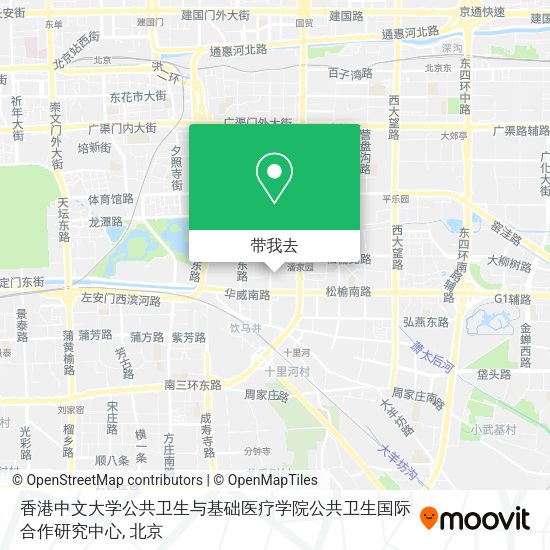 香港中文大学公共卫生与基础医疗学院公共卫生国际合作研究中心地图