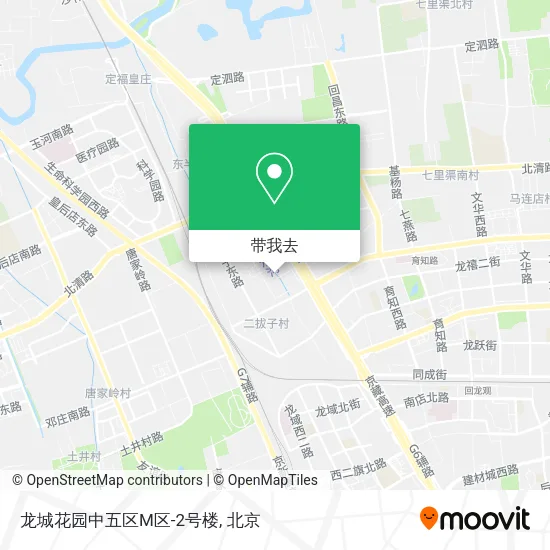 龙城花园中五区M区-2号楼地图