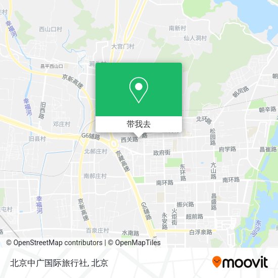 北京中广国际旅行社地图