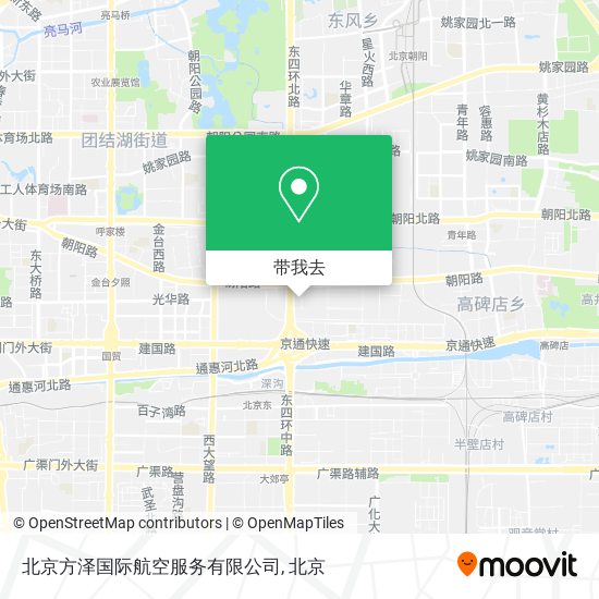 北京方泽国际航空服务有限公司地图