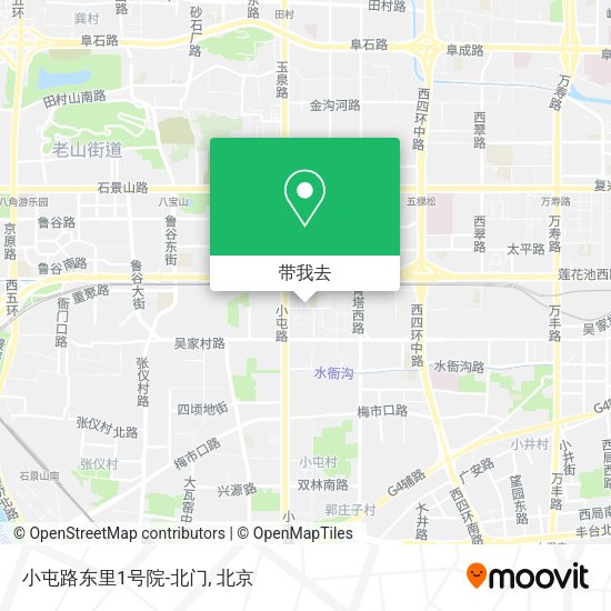 小屯路东里1号院-北门地图