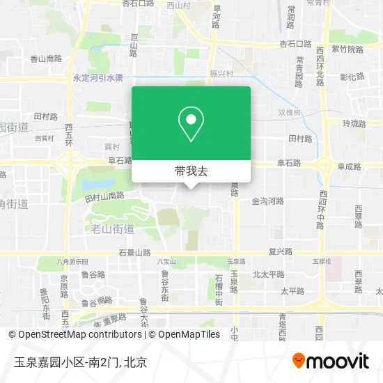 玉泉嘉园小区-南2门地图