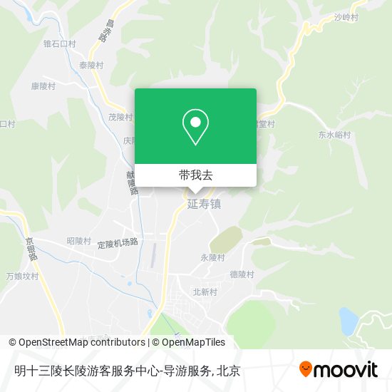 明十三陵长陵游客服务中心-导游服务地图