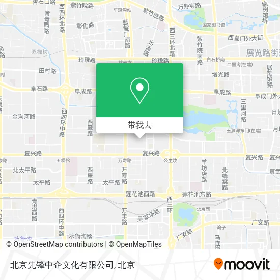 北京先锋中企文化有限公司地图