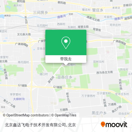 北京鑫达飞电子技术开发有限公司地图