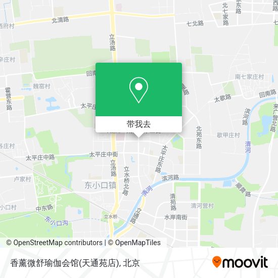 香薰微舒瑜伽会馆(天通苑店)地图