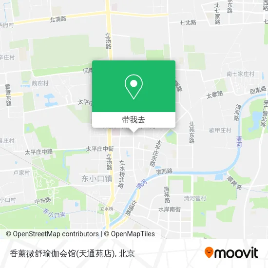香薰微舒瑜伽会馆(天通苑店)地图