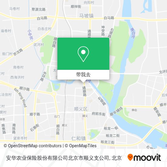 安华农业保险股份有限公司北京市顺义支公司地图