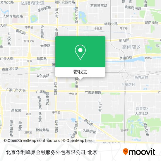 北京华利蜂巢金融服务外包有限公司地图