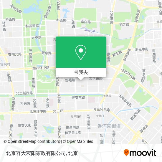 北京容大宏阳家政有限公司地图