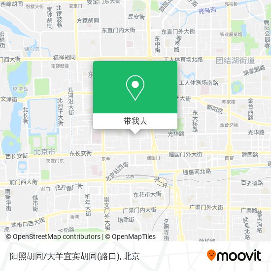 阳照胡同/大羊宜宾胡同(路口)地图
