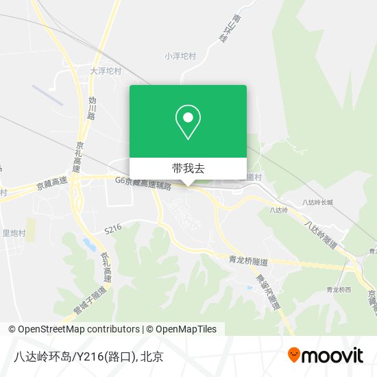 八达岭环岛/Y216(路口)地图