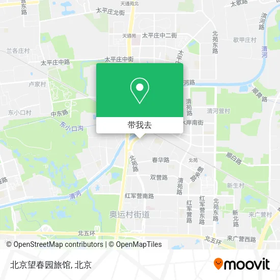 北京望春园旅馆地图