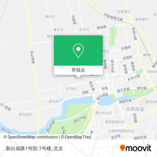 新白庙路1号院-7号楼地图
