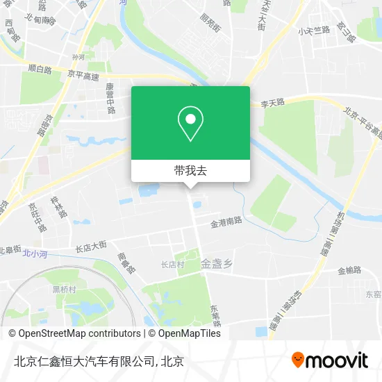 北京仁鑫恒大汽车有限公司地图