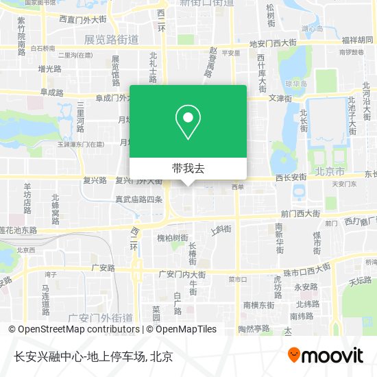 长安兴融中心-地上停车场地图