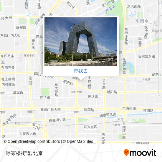 呼家楼街道地图