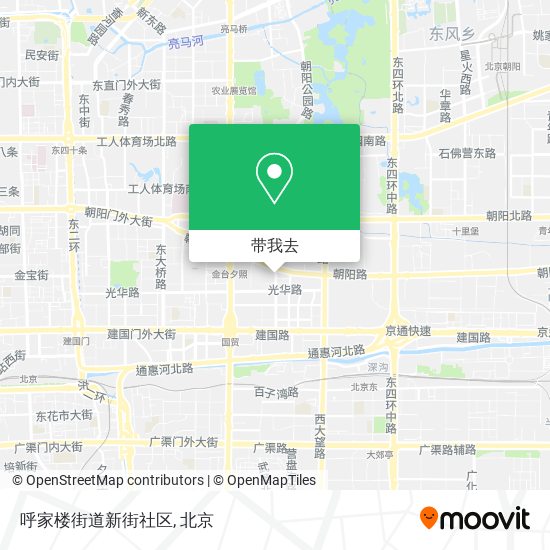 呼家楼街道新街社区地图