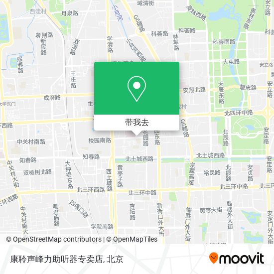 康聆声峰力助听器专卖店地图