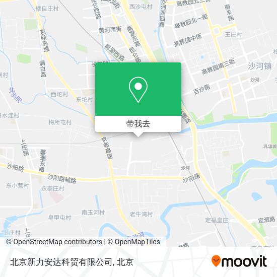 北京新力安达科贸有限公司地图