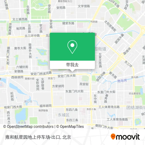雍和航星园地上停车场-出口地图