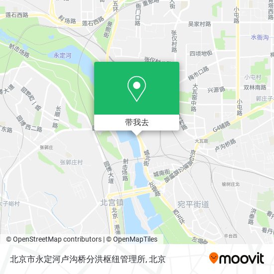 北京市永定河卢沟桥分洪枢纽管理所地图